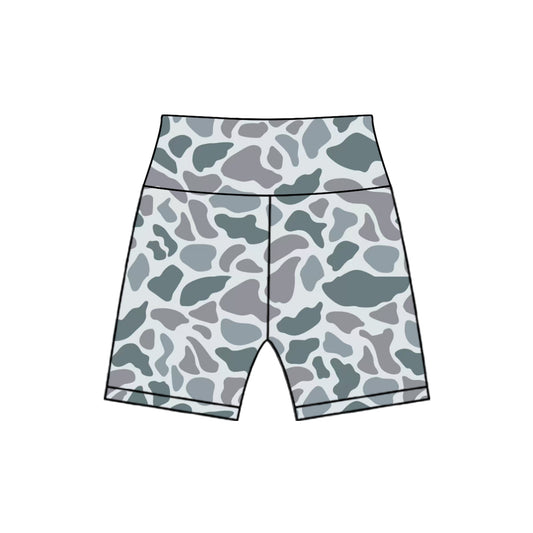 Baby Girls Gray Camo Biking Shorts Bottoms Preorder