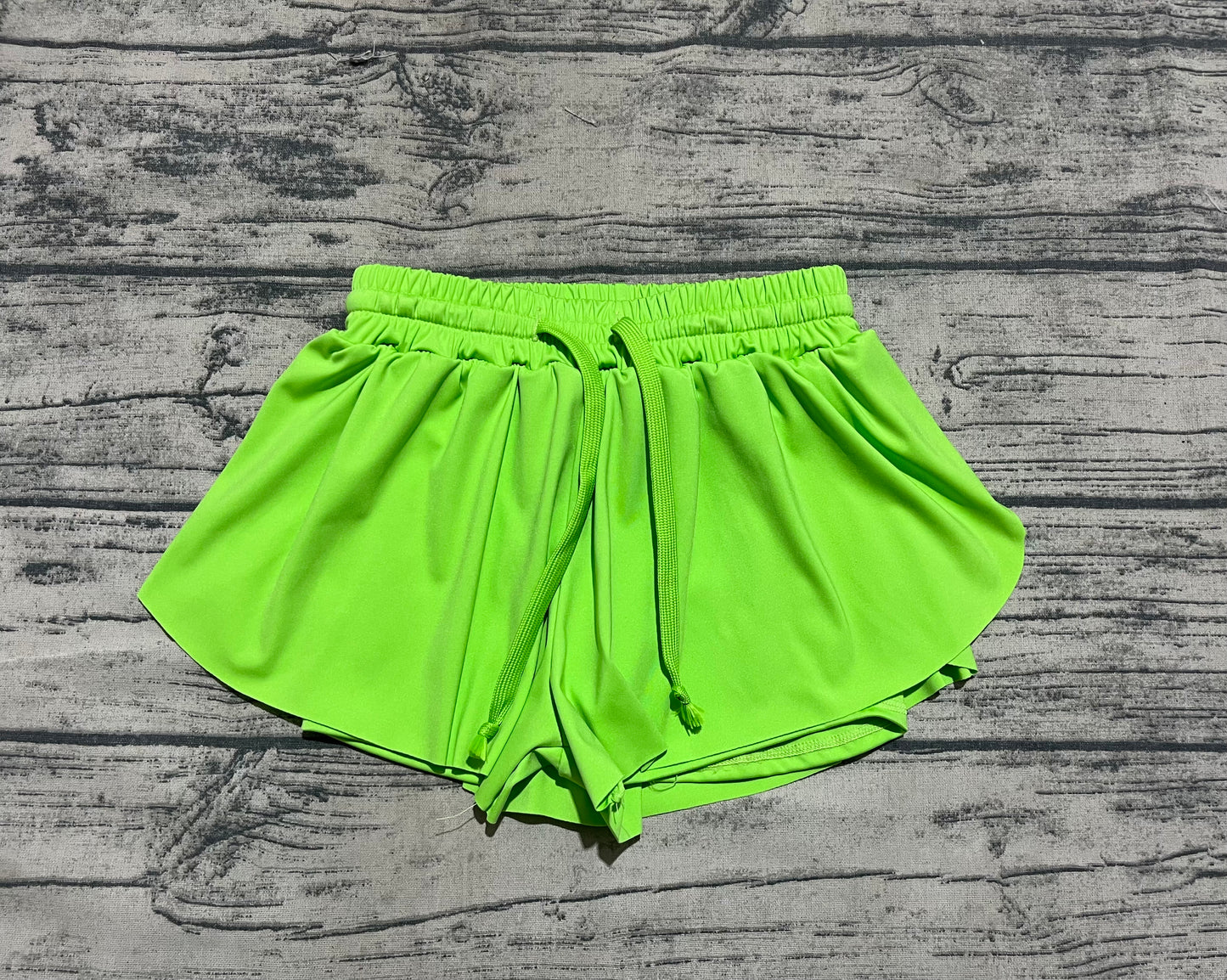 Baby Girls Green Yoga Shorts Bottoms
