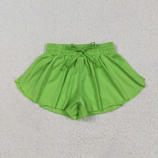 Baby Girls Green Yoga Shorts Bottoms