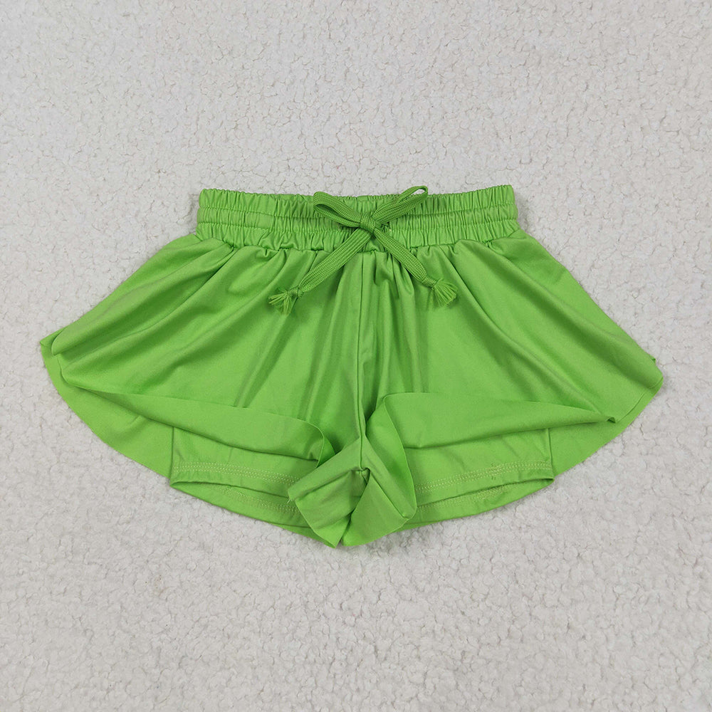 Baby Girls Green Yoga Shorts Bottoms