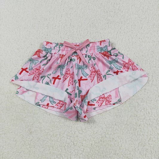 Baby Girls Pink Green Bows Summer Shorts Bottoms