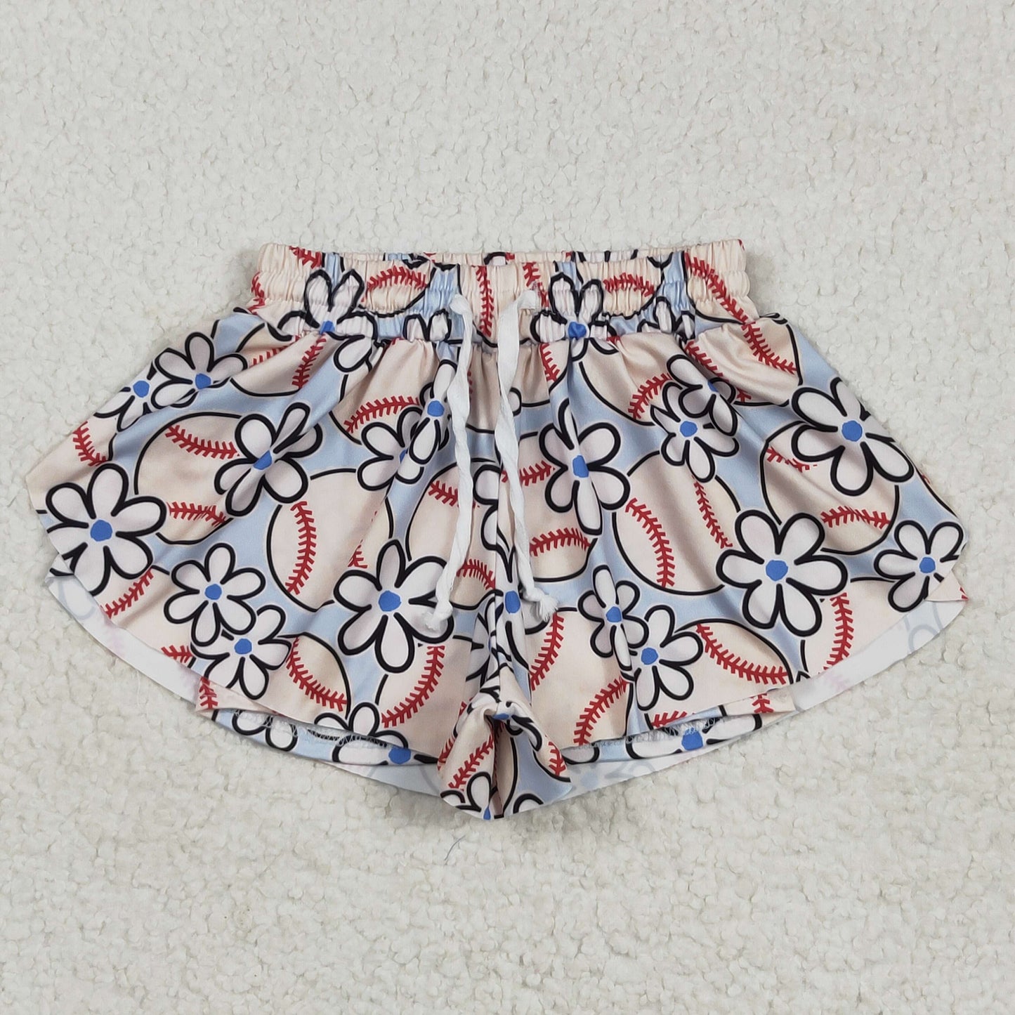 USA Shop Baby Girls Flowers Baseballs Team Butterfly Shorts Bottom