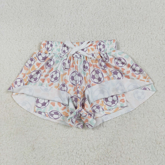 Baby Girls Football Colorful Leopard Summer Shorts Bottoms