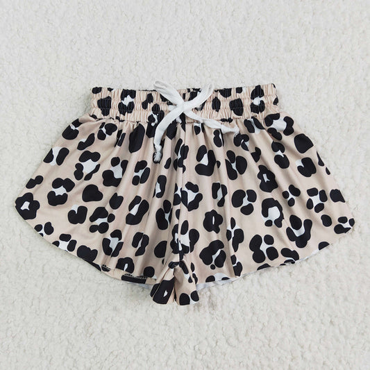 Baby Girls Black Leopard Summer Shorts Bottoms