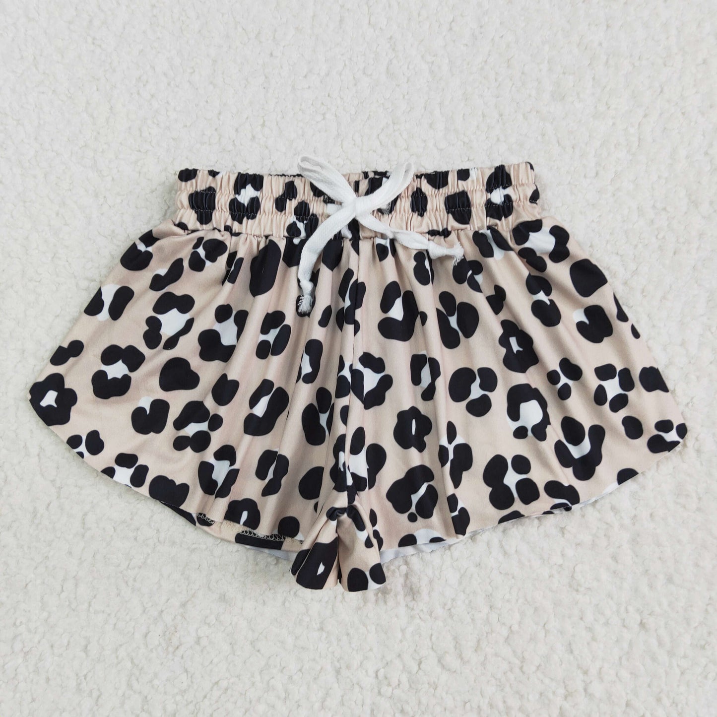 Sibling Baby Girls Colorful Bows Leopard Skorts Ruffle Summer Shorts Bottoms
