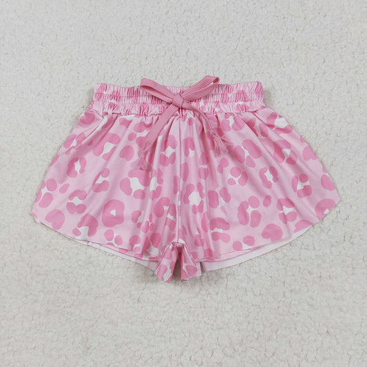 Baby Girls Pink Leopard Summer Shorts Bottoms