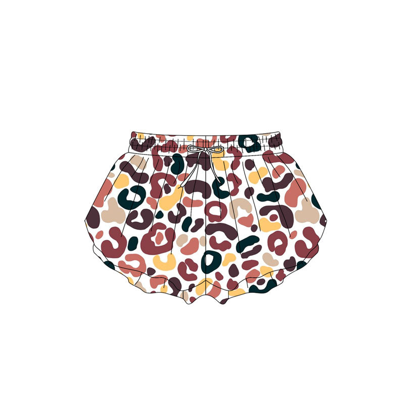 Baby Girls Black Brown Leopard Summer Shorts Bottoms Preorder