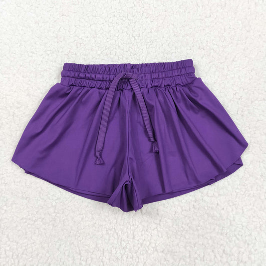 Baby Girls Purple Yoga Shorts Bottoms