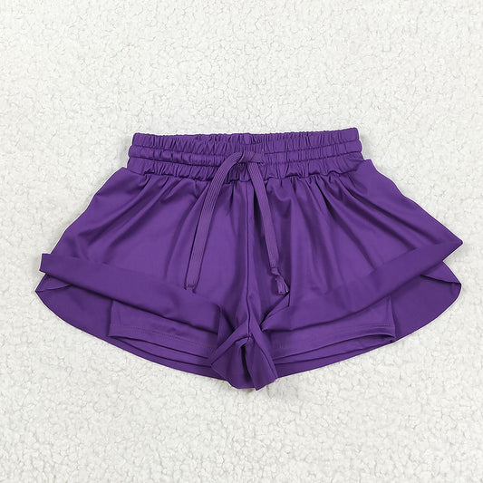 Baby Girls Purple Yoga Shorts Bottoms