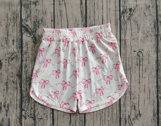 Baby Girls Pink Bows Summer Shorts Bottoms