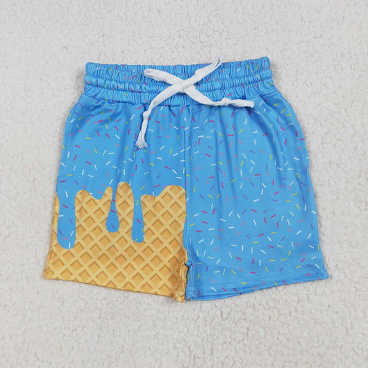 Sibling Baby Boys Ice Cream Drip Sprinkles Stars Summer Shorts Bottoms