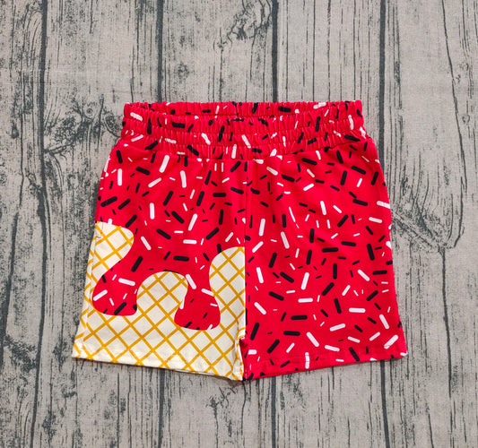 Baby Boys Red Drip Sprinkles Team Shorts Bottom