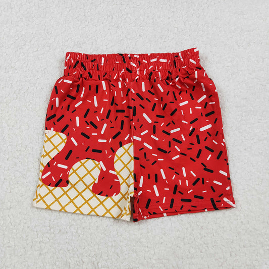 Baby Boys Red Drip Sprinkles Team Shorts Bottom