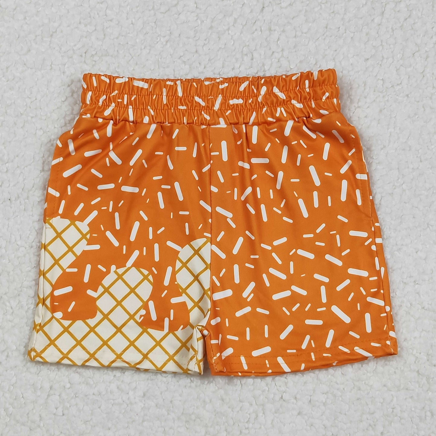 Sibling Baby Boys Ice Cream Drip Sprinkles Stars Summer Shorts Bottoms