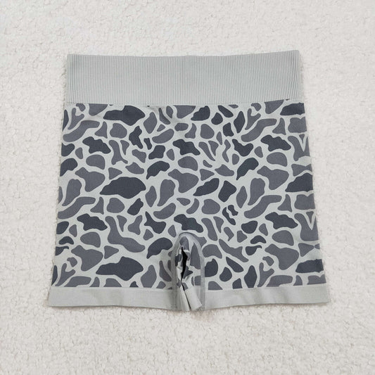 Adult Women Grey Camo Knitted Yoga Bottoms