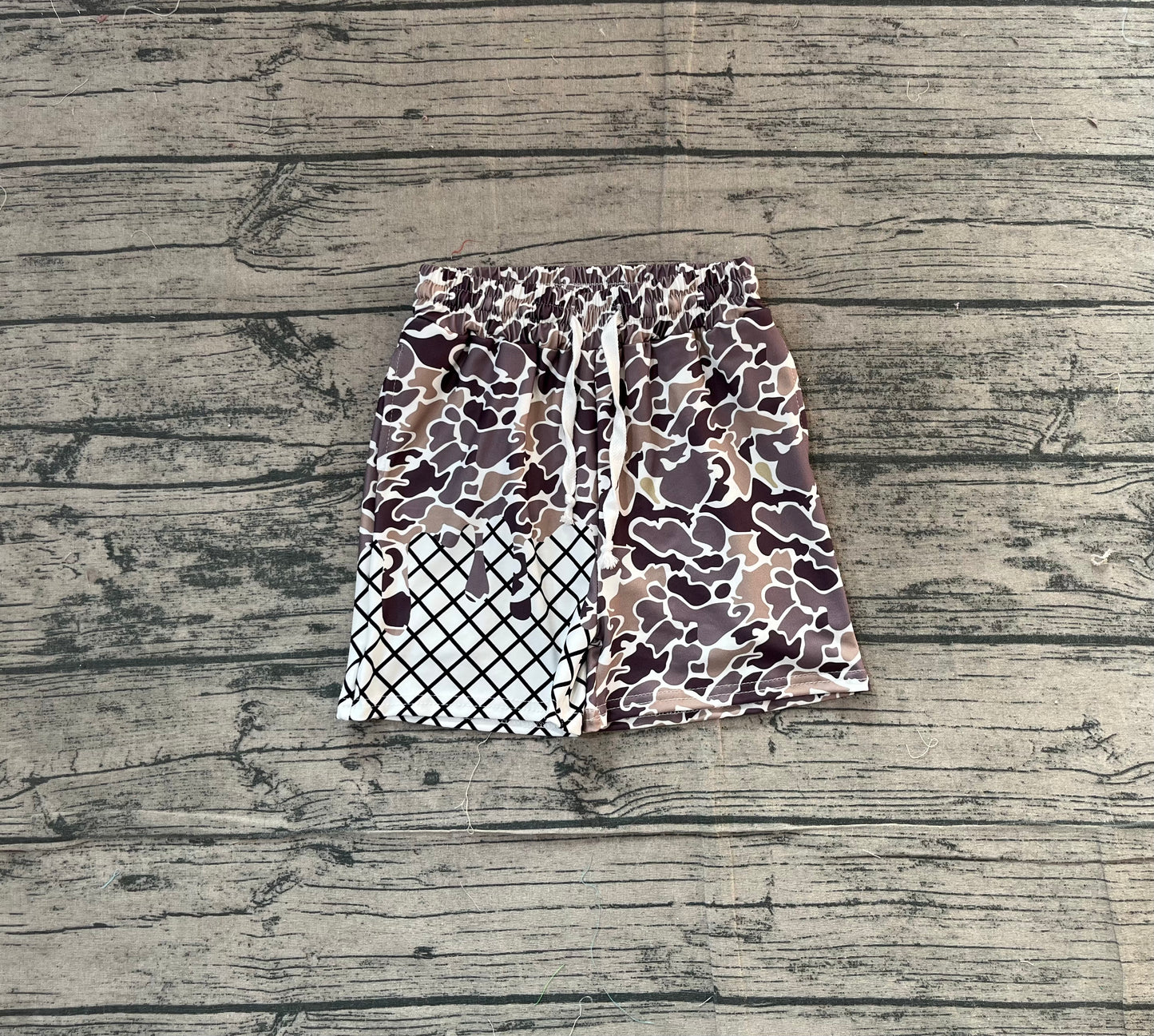 Baby Boys Southern Grey Camo Drip Team Shorts Bottom