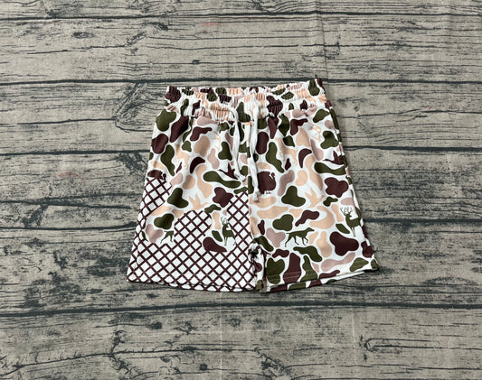 Baby Boys Dog Duck Deer Camo Drip Shorts Bottom