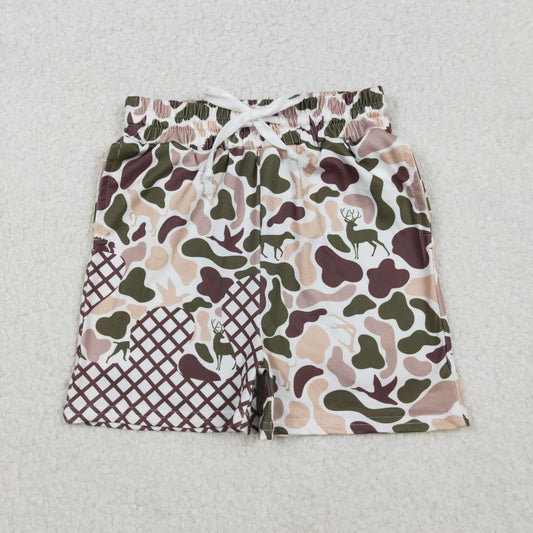 Baby Boys Dog Duck Deer Camo Drip Shorts Bottom