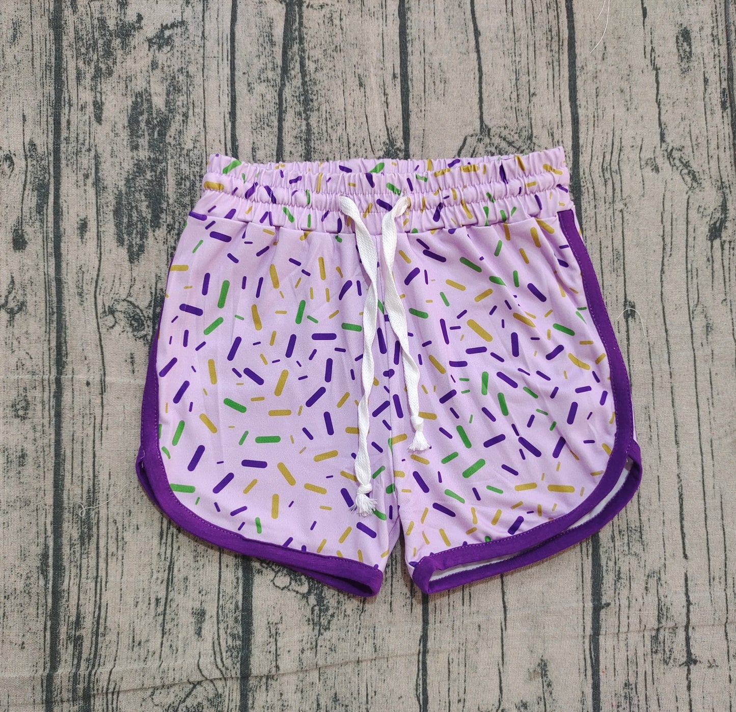 Baby Girls Mardigras Sprinkles Team Shorts Bottom