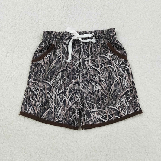Sibling Baby Boys Southern Camo Ducks Hunting Pockets Shorts Bottom