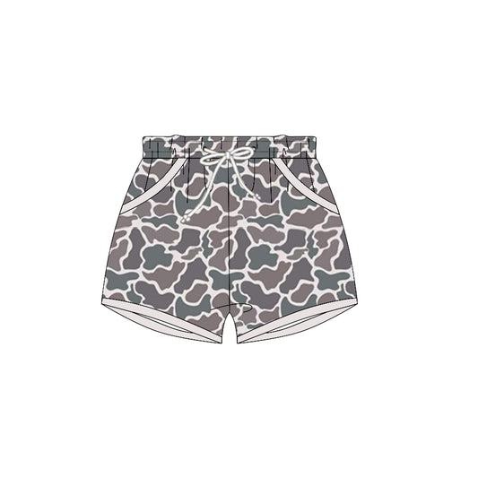 Baby Boys Dark Grey Camo Pockets Shorts Bottoms Preorder