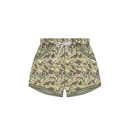 Baby Boys Khaki Camo Pockets Shorts Bottoms Preorder