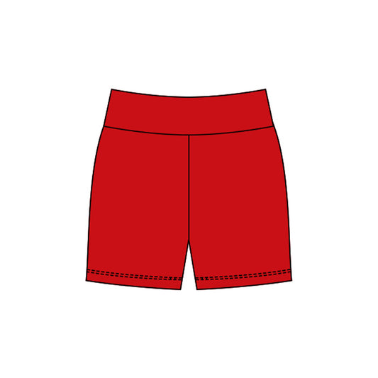 Baby Girls Red Yoga Shorts Bottom Preorder