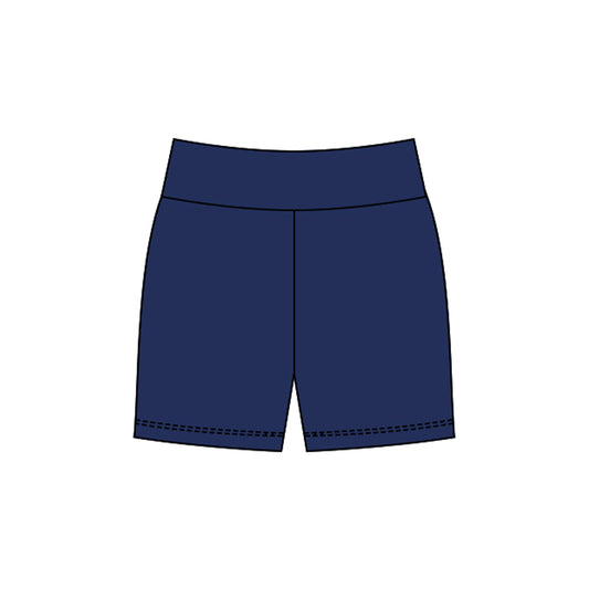 Baby Girls Navy Yoga Shorts Bottom Preorder