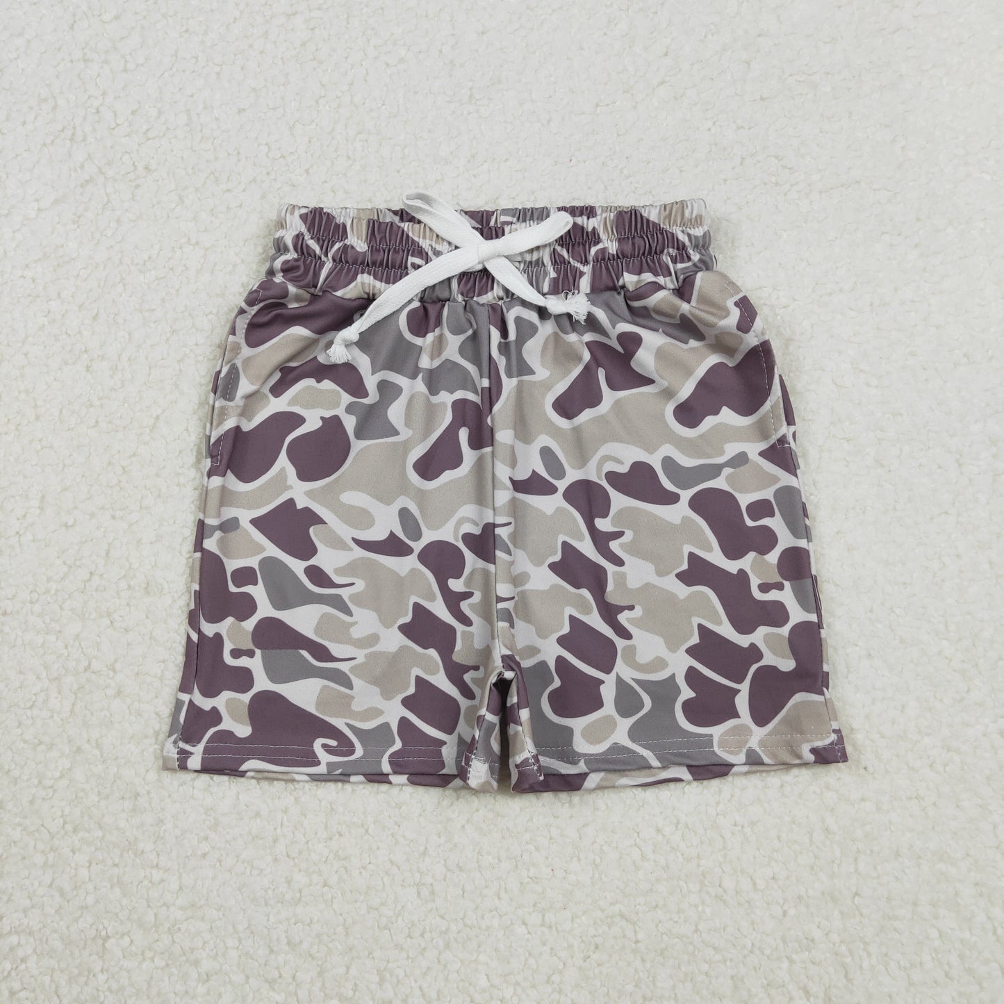 Sibling 10 Colors Baby Boys Southern Camo Pockets Shorts Bottoms(longer)