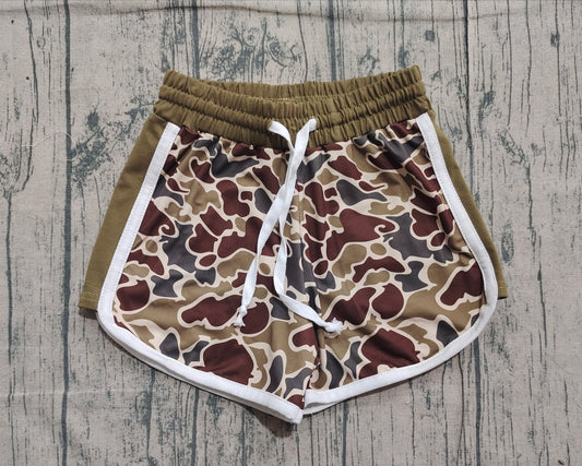 Baby Girls Khaki Camo Southern Shorts Bottom Preorder