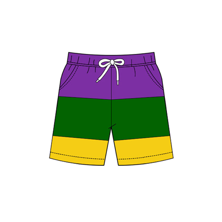Baby Boys Mardigras Pockets Yoga Shorts Bottom Preorder