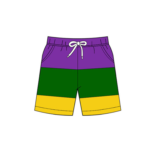 Baby Boys Mardigras Pockets Yoga Shorts Bottom Preorder