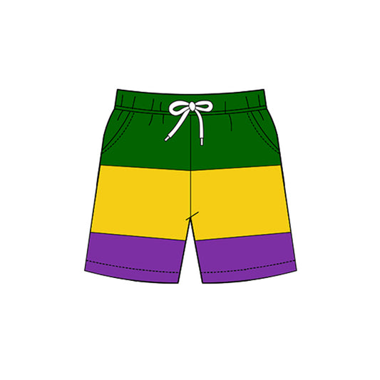 Baby Boys Mardigras Pockets Yoga Shorts Bottom Preorder