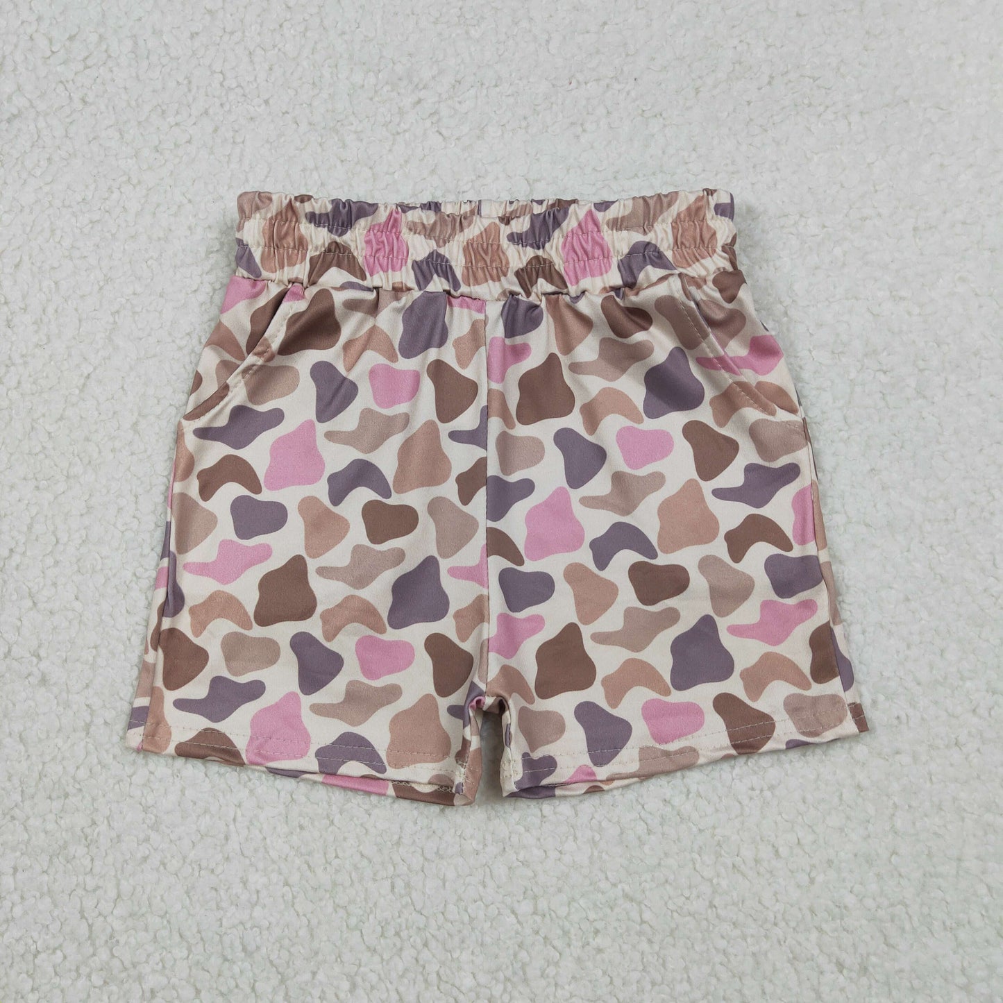 Mama and Me Southern Brown Pink Camo Shorts Bottoms