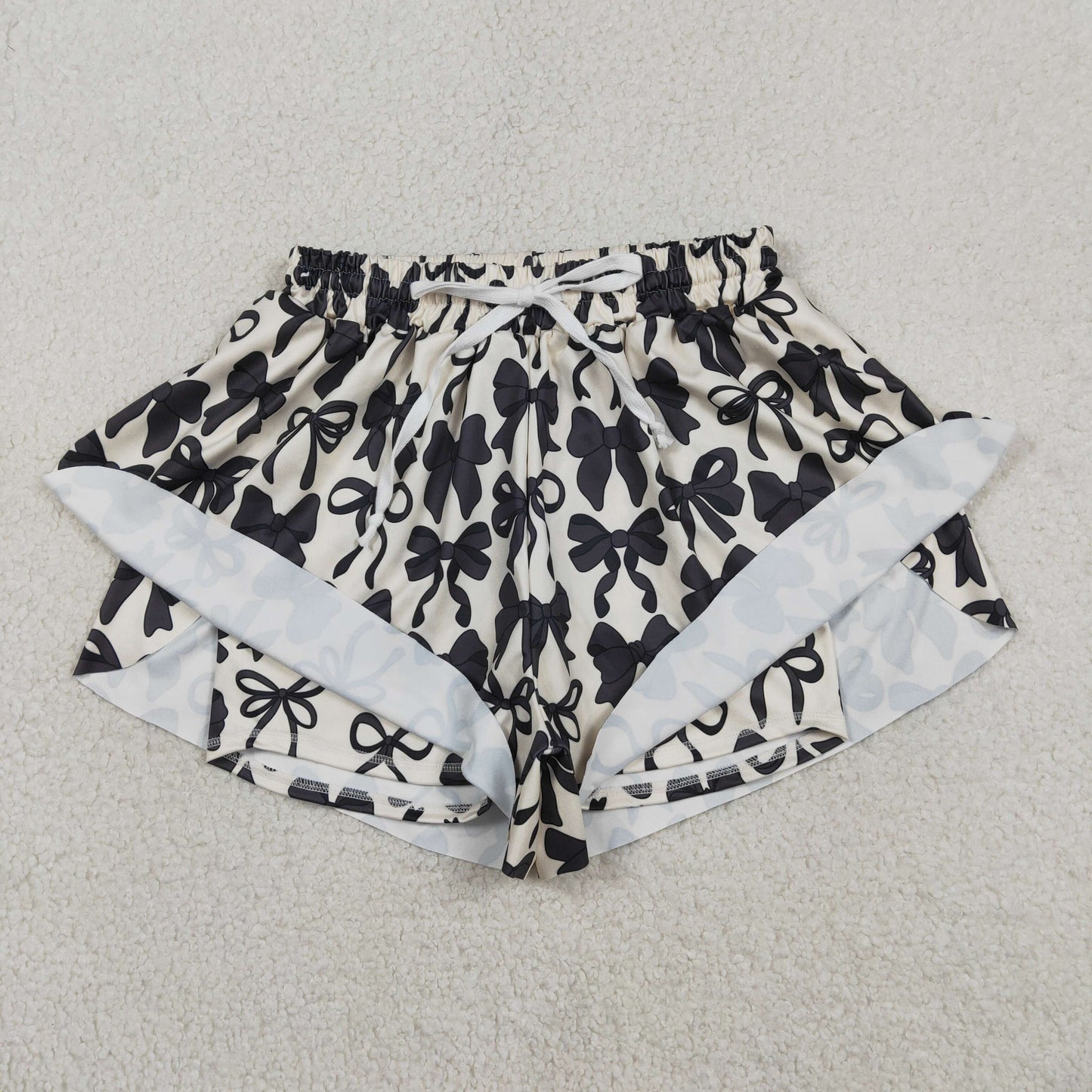 Sibling Adult Women Leopard Team Bows Camo Yoga Active Butterfly Shorts Bottom