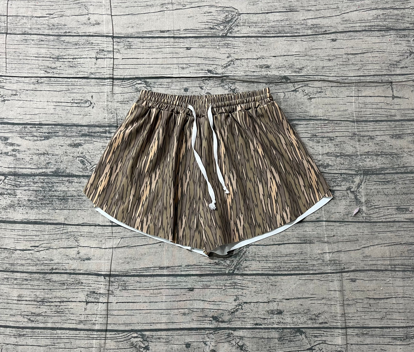 Adult Women Southern Olive Camo Yoga Active Shorts Bottoms