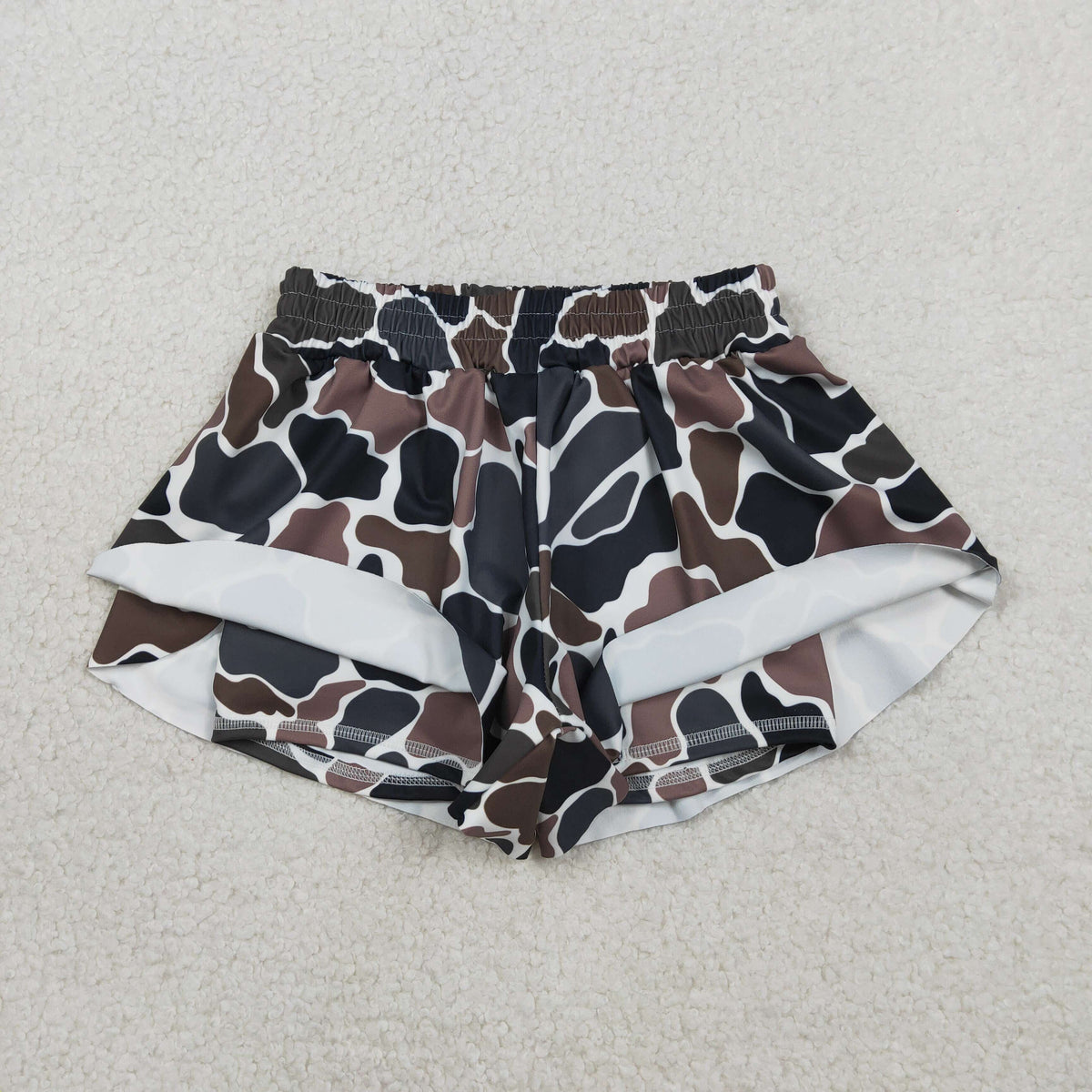 Sibling Baby Girls Camo Leopard Yoga Active Butterfly Shorts Bottoms