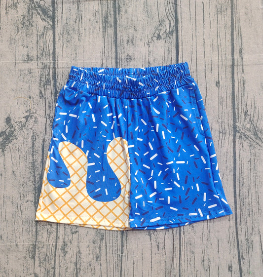 Baby Boys Hot Blue Sprinkle Drip Team Shorts Bottom