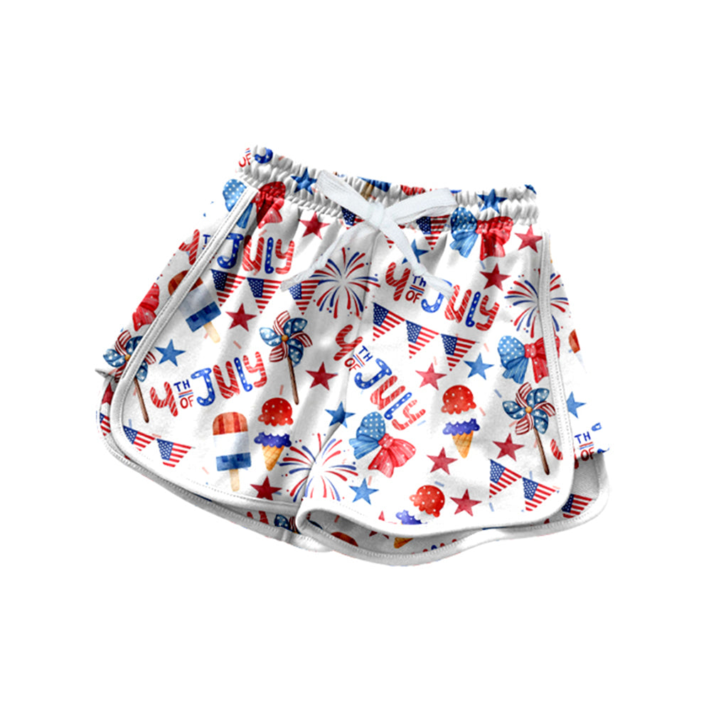 Baby Girls Flags Popsicle 4th of July Shorts Bottom Preorder