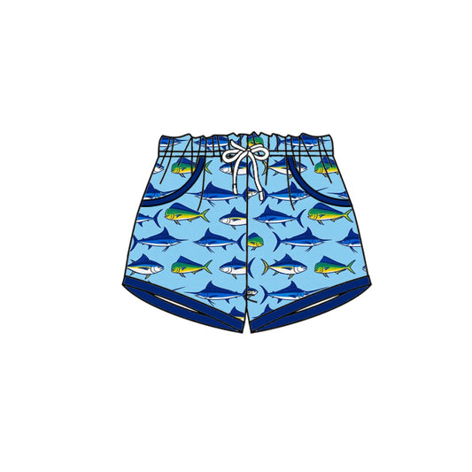 Baby Boys Pockets Sharks Swimming Trunks Bottom Preorder