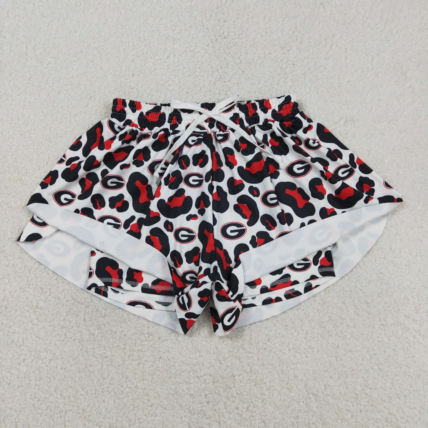 Sibling Adult Women Leopard Team Bows Camo Yoga Active Butterfly Shorts Bottom