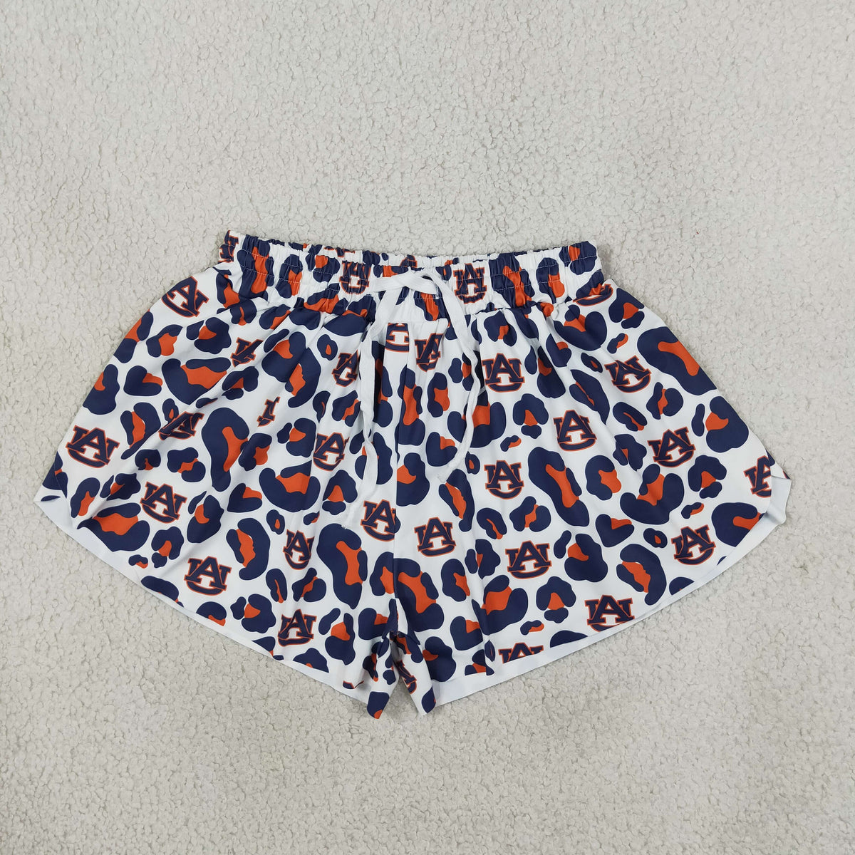 Adult Women Navy Leopard AU Team Yoga Active Butterfly Shorts Bottoms