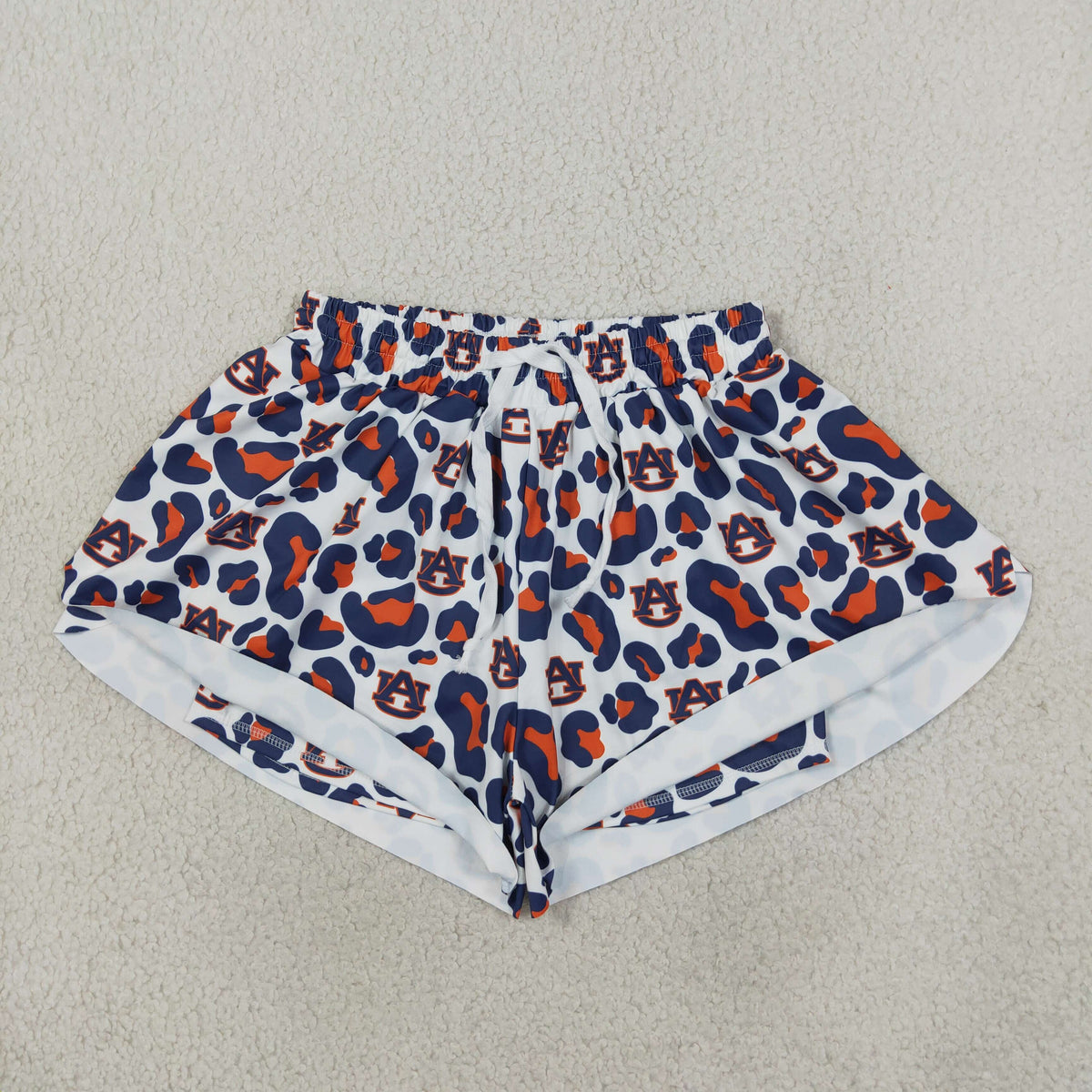 Adult Women Navy Leopard AU Team Yoga Active Butterfly Shorts Bottoms
