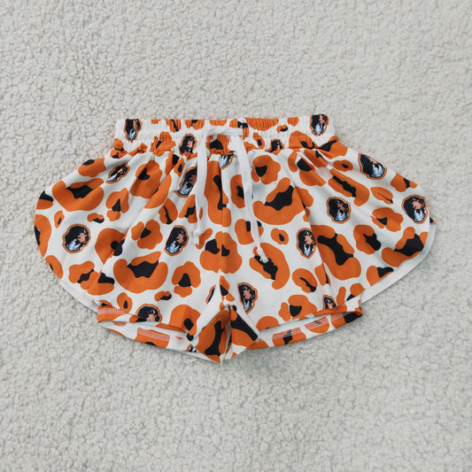 Sibling Baby Girls Leopard Go Team Yoga Active Butterfly Shorts Bottom