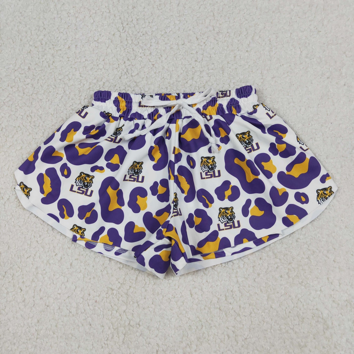 Sibling Baby Girls Leopard Go Team Yoga Active Butterfly Shorts Bottom