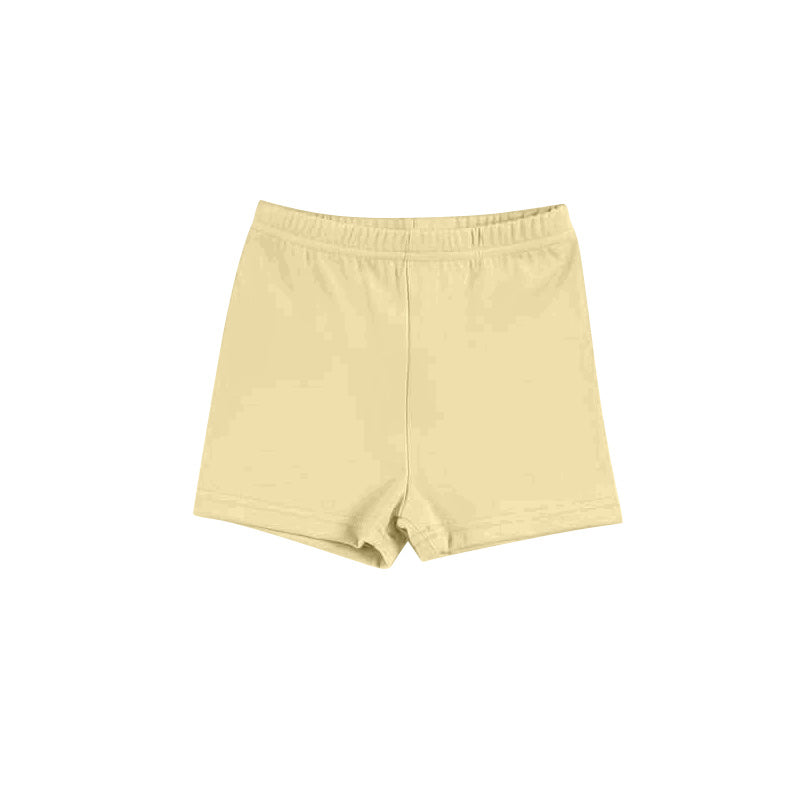 Baby Girls Yellow Yoga Active Shorts Bottom Preorder