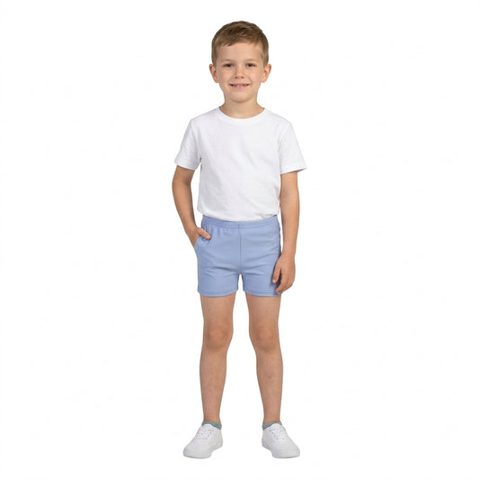 Baby Girls Blue Yoga Active Shorts Bottom