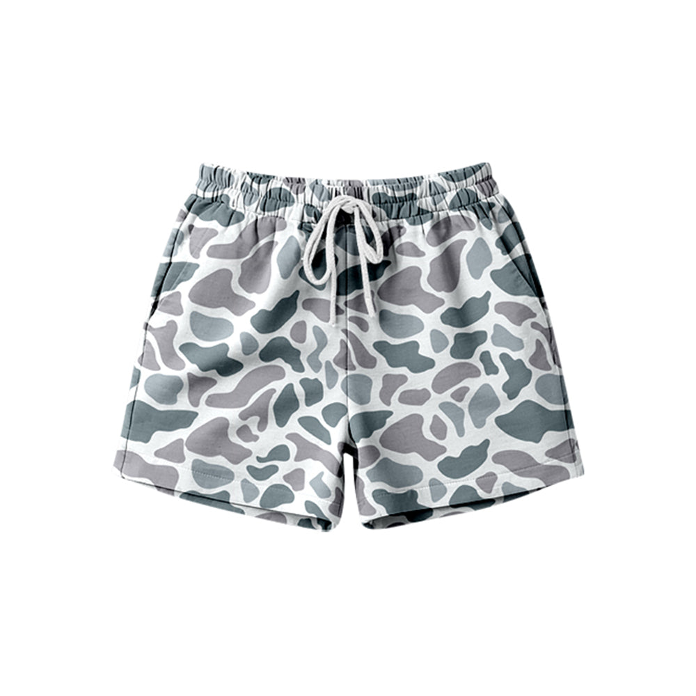 Adult Women Southern Light Grey Camo Pockets Shorts Bottom Preorder
