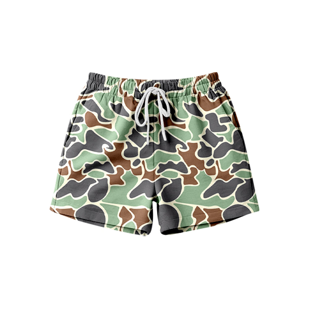 Adult Women Southern Green Camo Pockets Shorts Bottom Preorder
