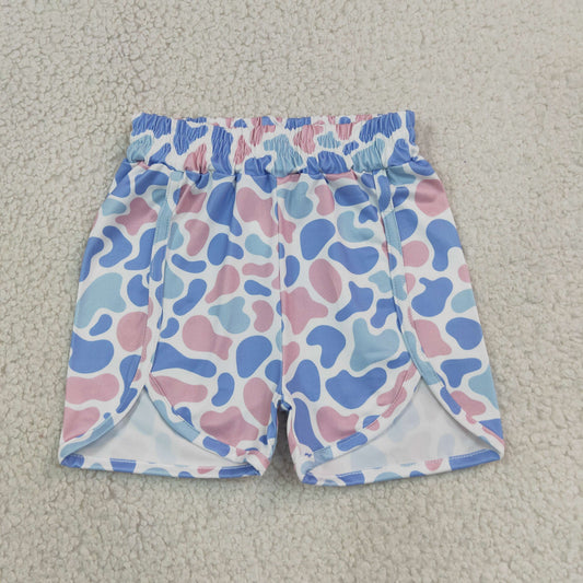 Baby Girls Blue Pink Camo Shorts Bottom